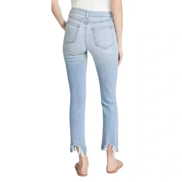 L'AGENCE High Line High Rise Skinny Jeans in Classic Brasie Distressed Size 25 - Picture 3 of 15